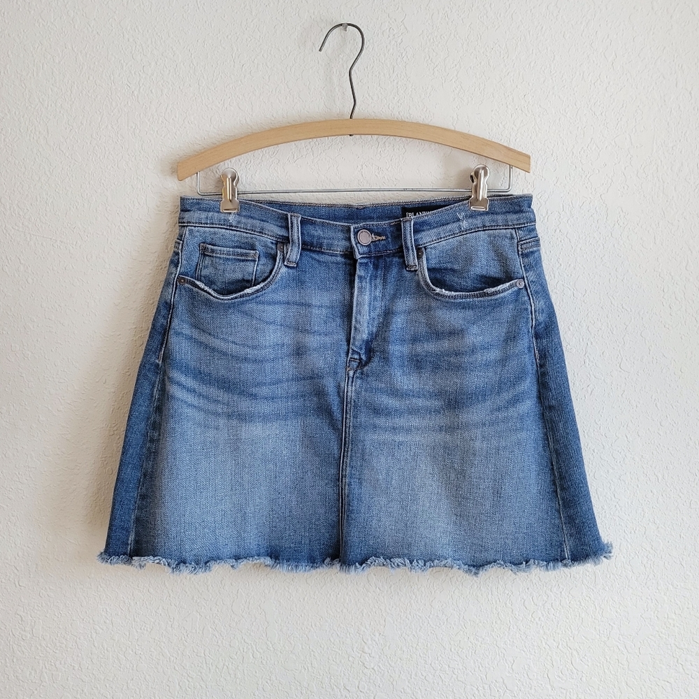 blankNYC Blue Denim Jean Cutoff Mini Skirt 28 EUC